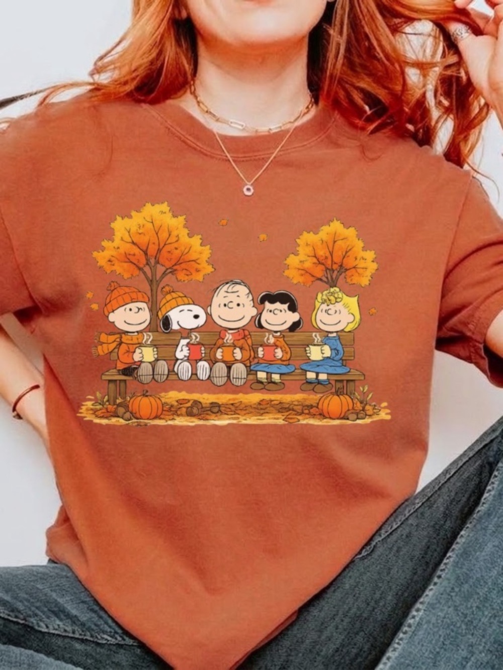 Comfort Colors Yam Peanuts Fall Graphic Tee - Picture 2 of 3